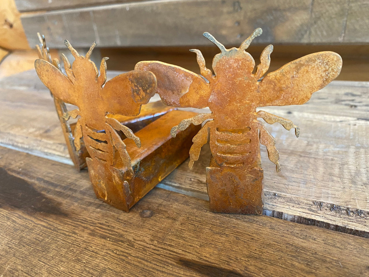 Flowerpot Feet, Metal Art, Garden Decor, Planter Feet, Flower Planter, Bees, Honeybees, Bumblebees, The Bees Knees, Ladybugs