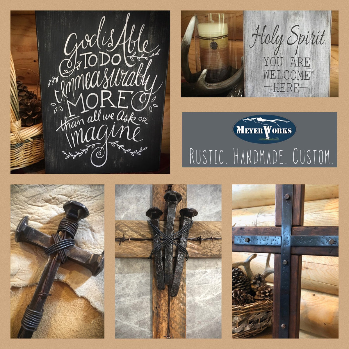 Rustic Railroad Spike Cross: Reclaimed Industrial Decor