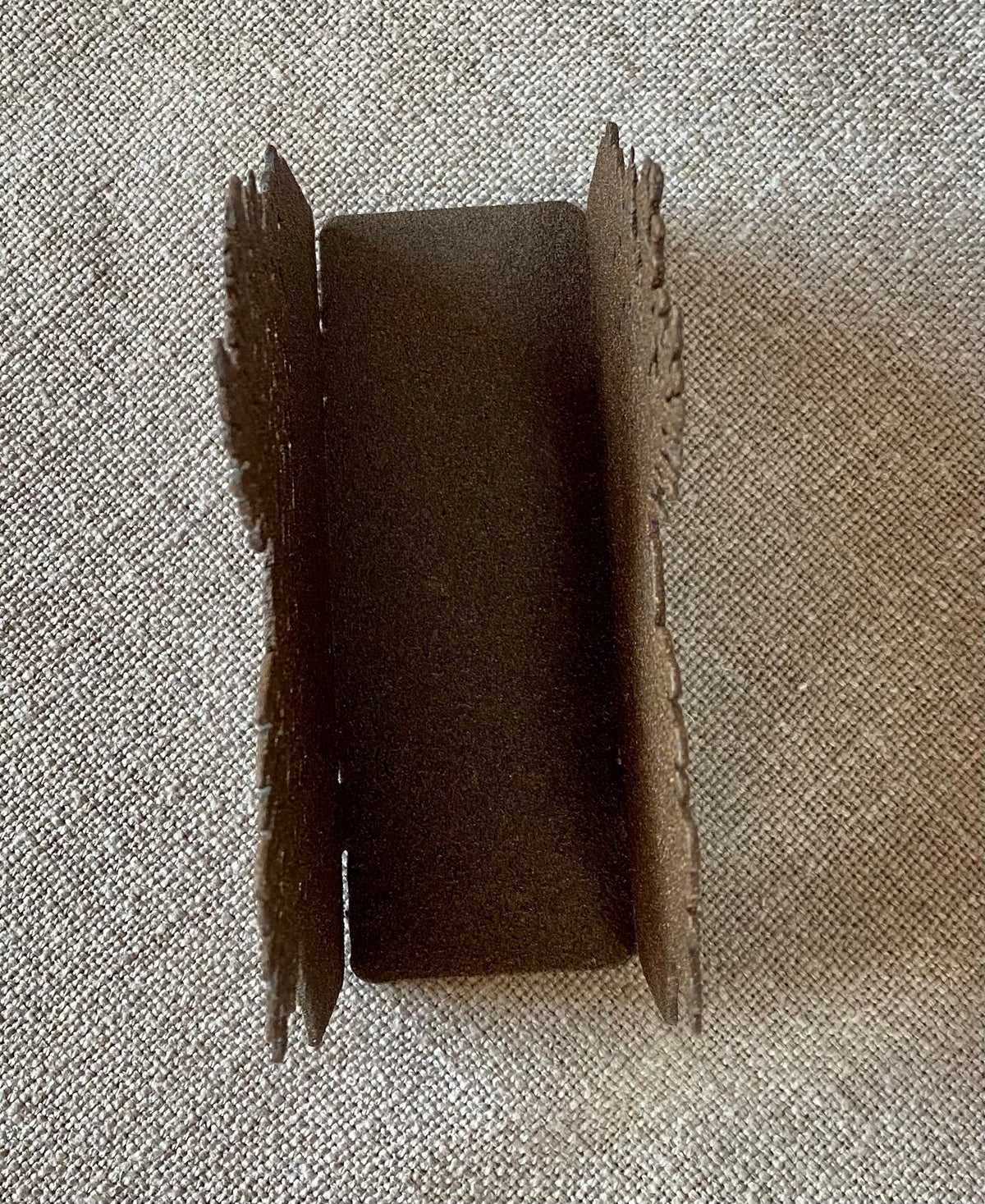 Metal Pinecone Napkin Holder: Cabin Lodge Decor